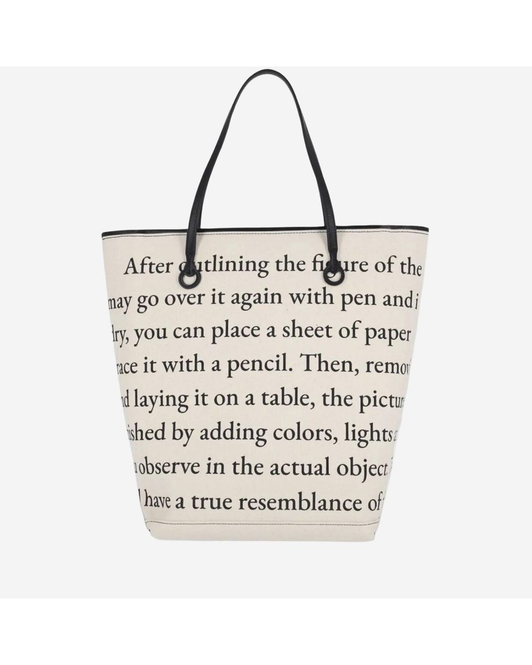 J.W. Anderson Green Cotton Blend Anchor Shopping Bag Ivory, Shoulder for men