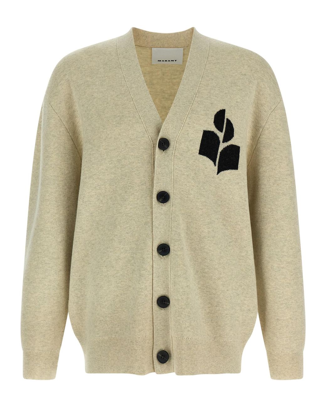 Isabel Marant White Curtis Cardigan Sweater, Cardigans for men