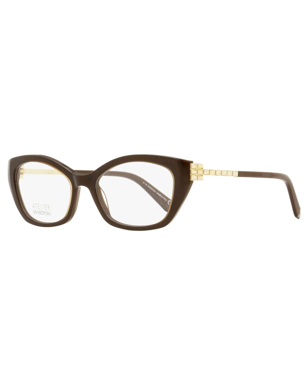 Swarovski Black Atelier Eyeglasses Sk5361P 036- 52Mm 5361P Plastic (Acetate)/Metal