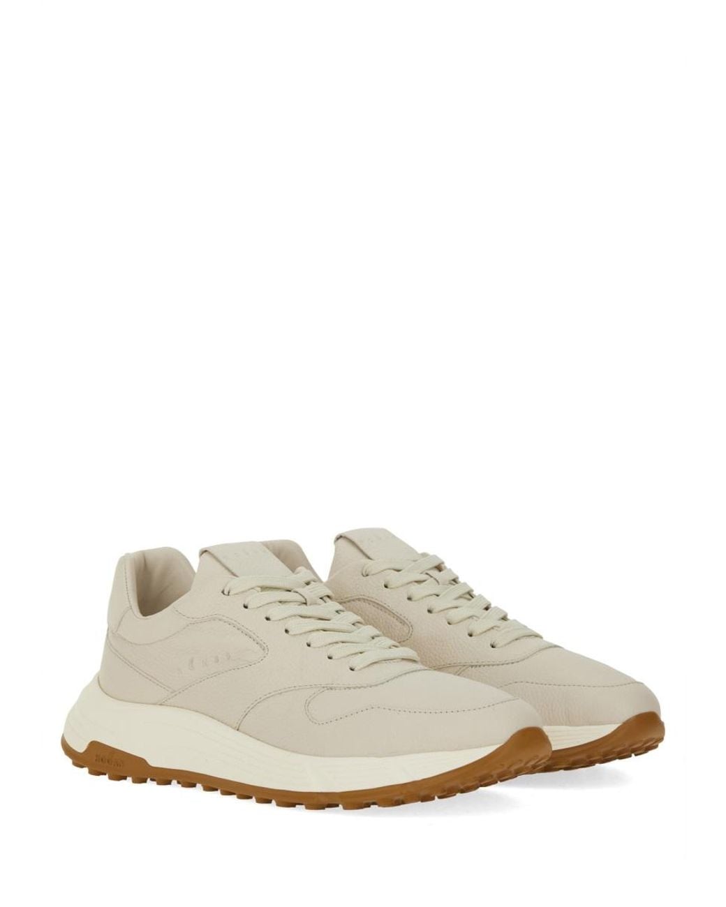Hogan White Hyperlight Sneaker Leather Trainers for men
