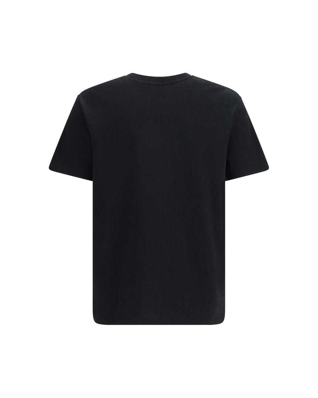 Balmain Black T-Shirt Embroidered Logo for men