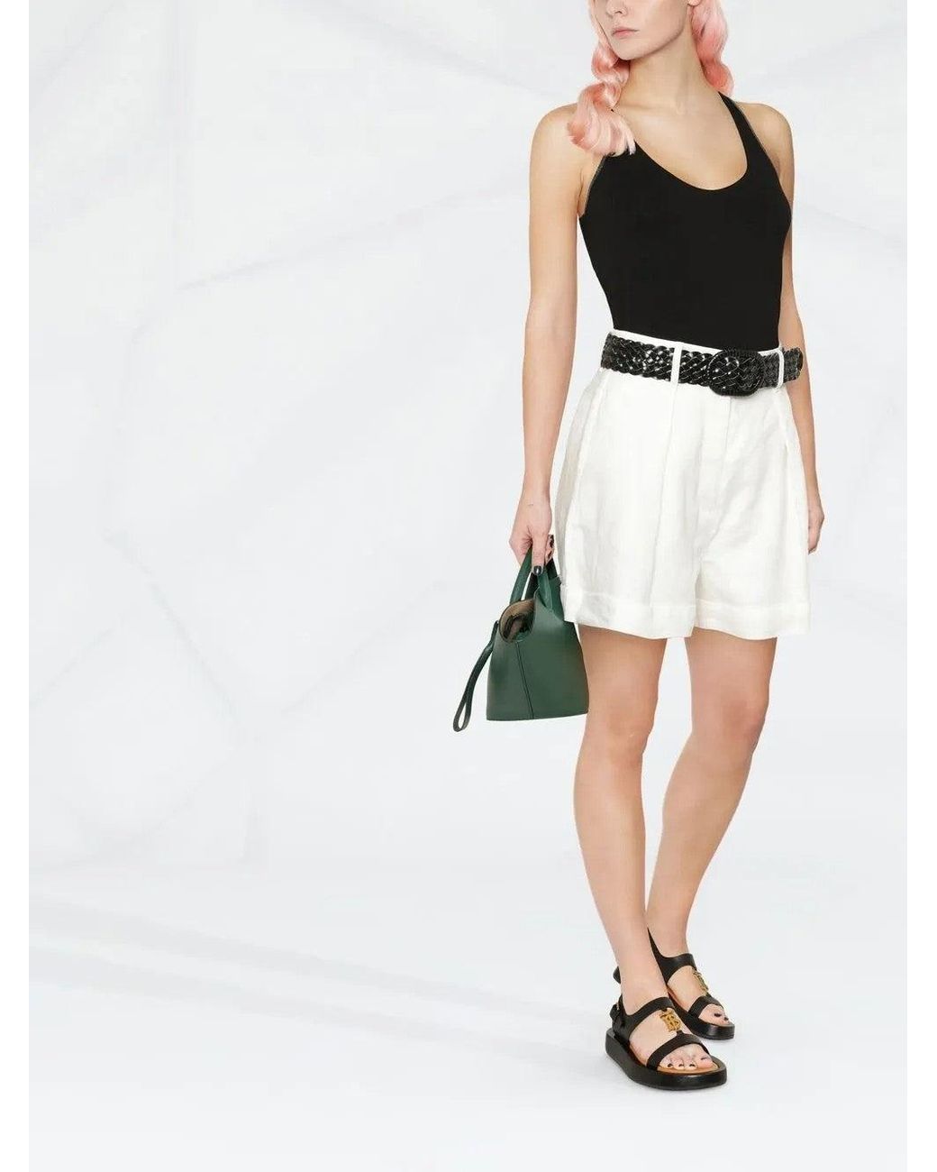 Brunello Cucinelli Black Stretch Fitted Tank Top