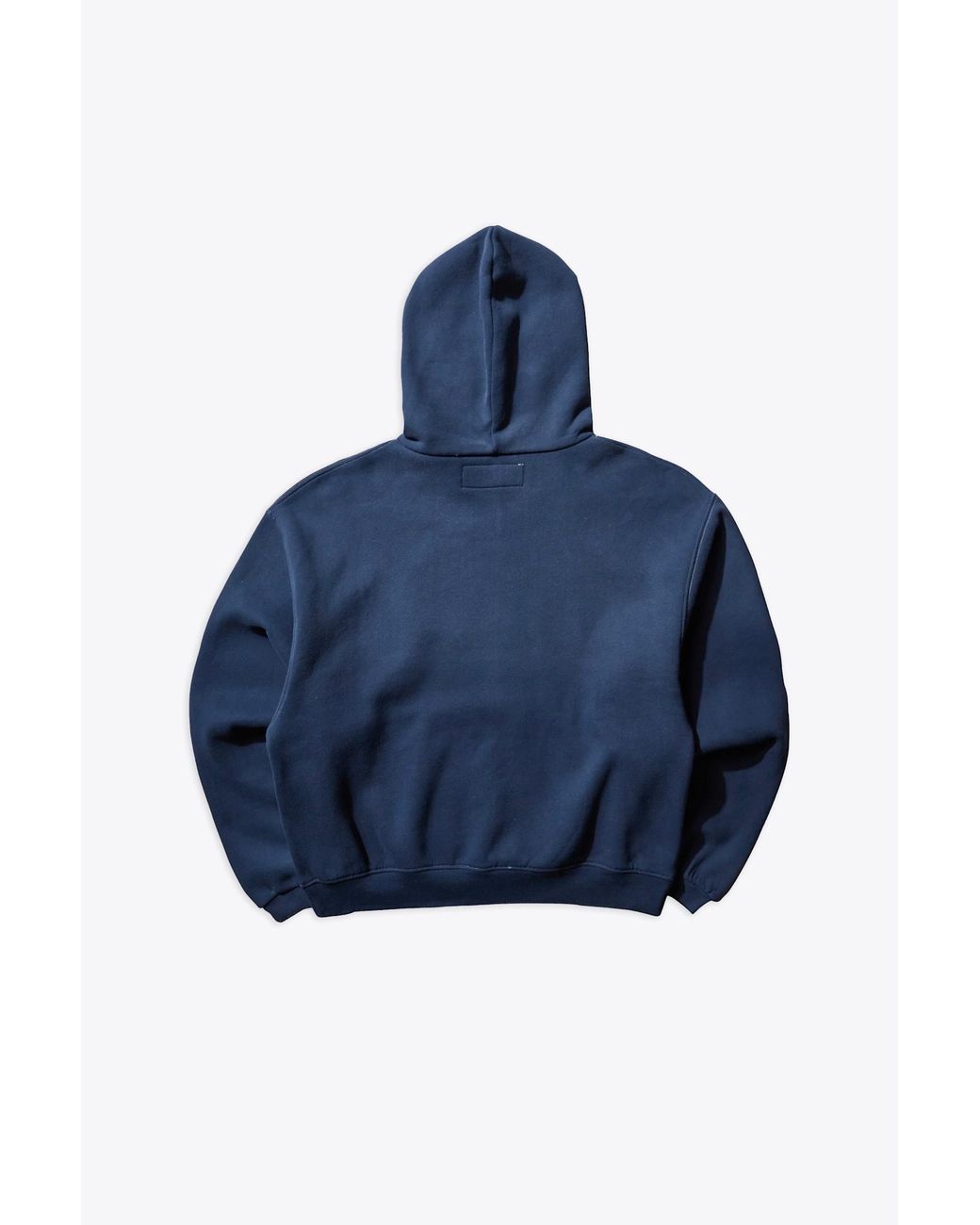 ERL Fantastic Hoodie Knit Blu Cotton Hoodie With Front Applique in