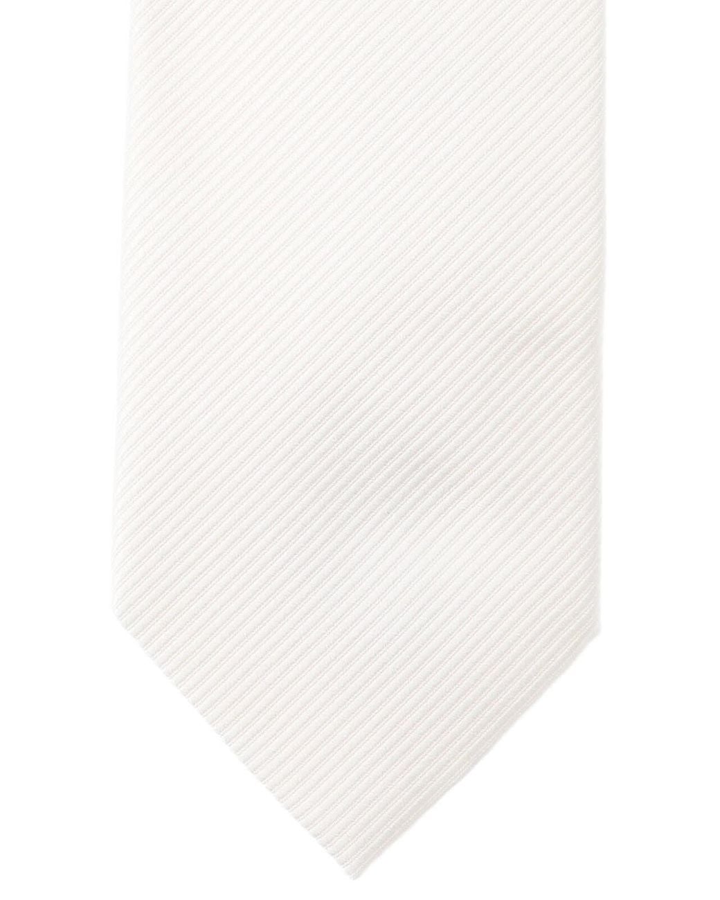 Tom Ford White Gros Grain Tie for men