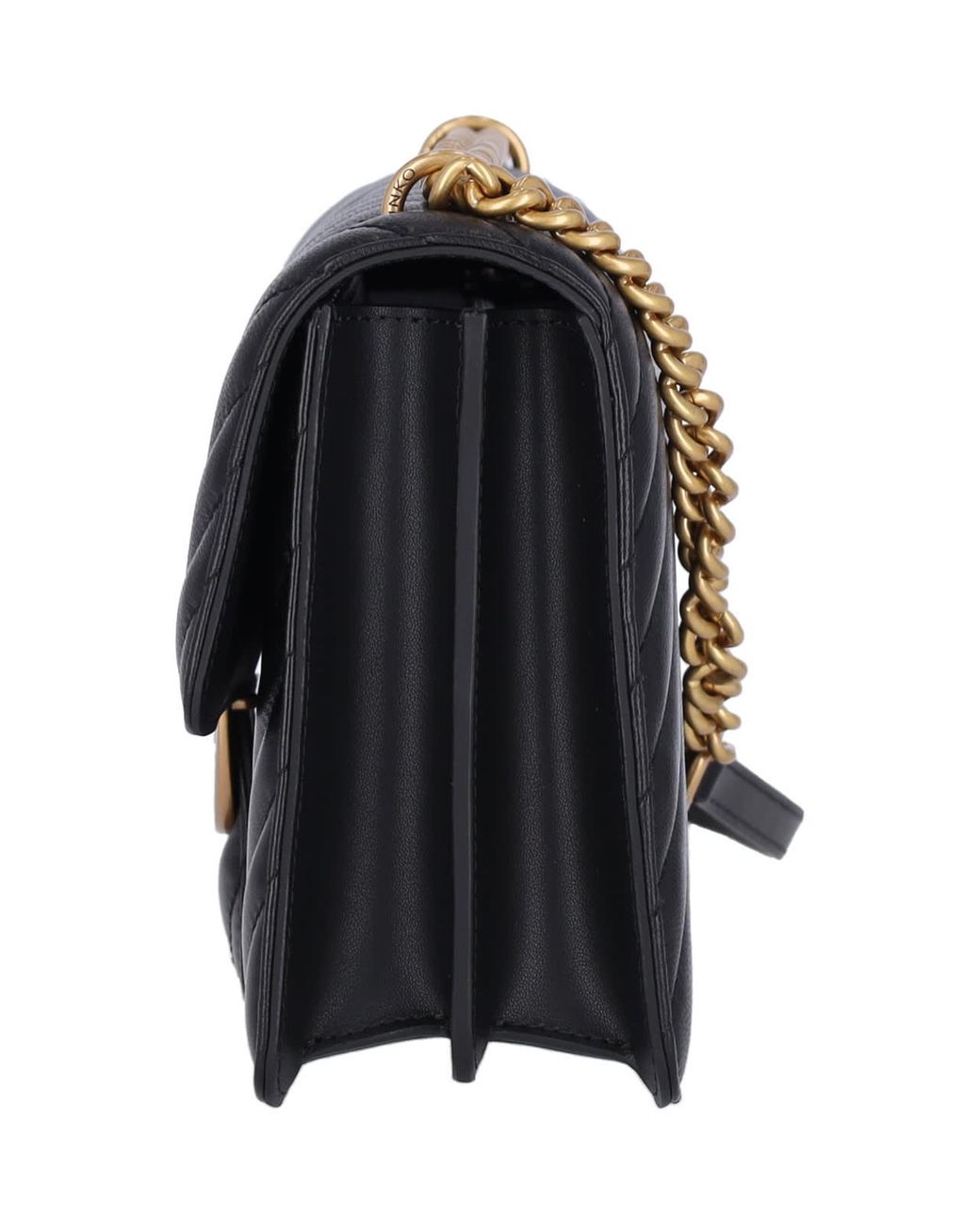 Pinko Black Classic Love One Crossbody Bag