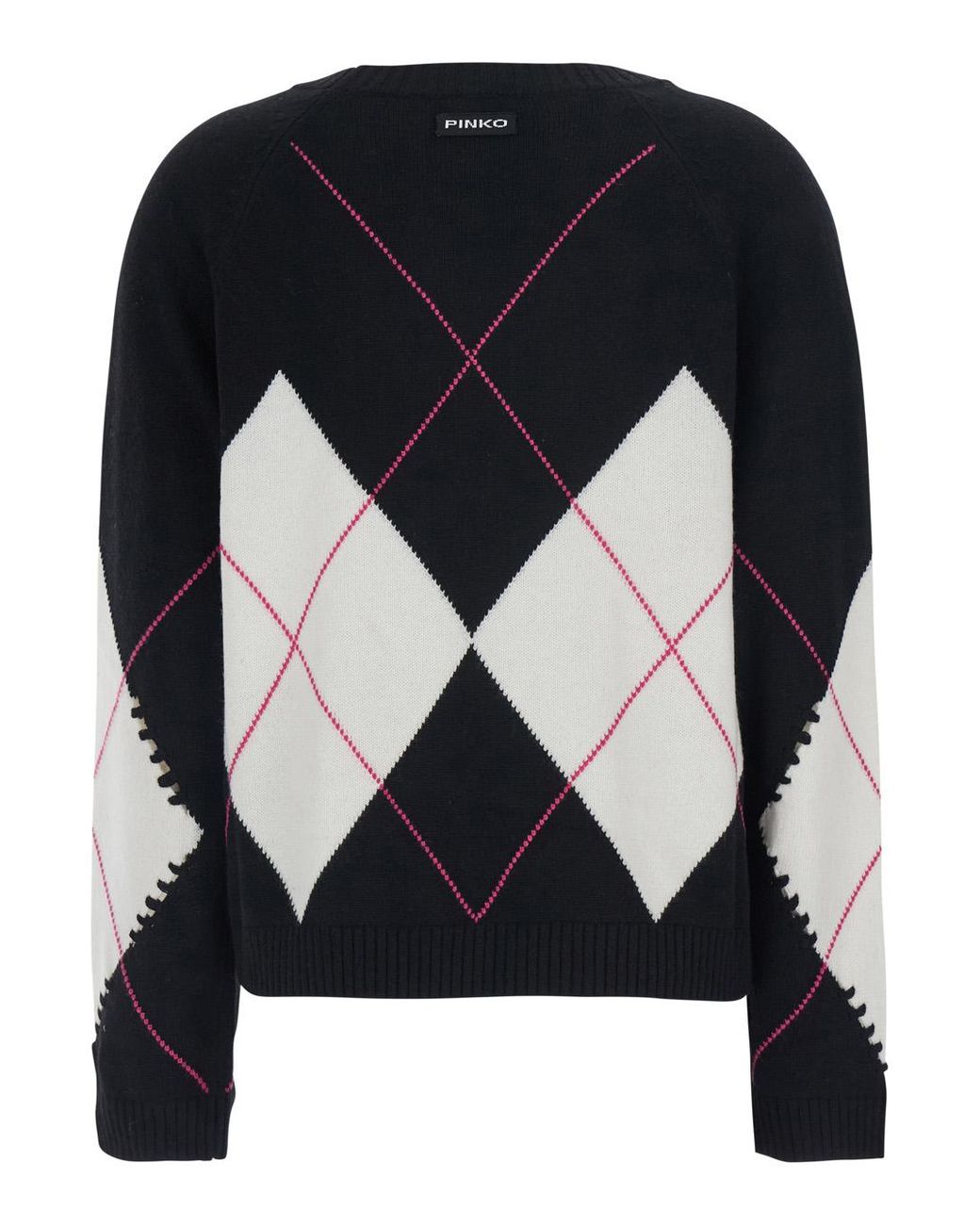 Pinko Blue Wool-Cashmere Sweater Berna Jumpers