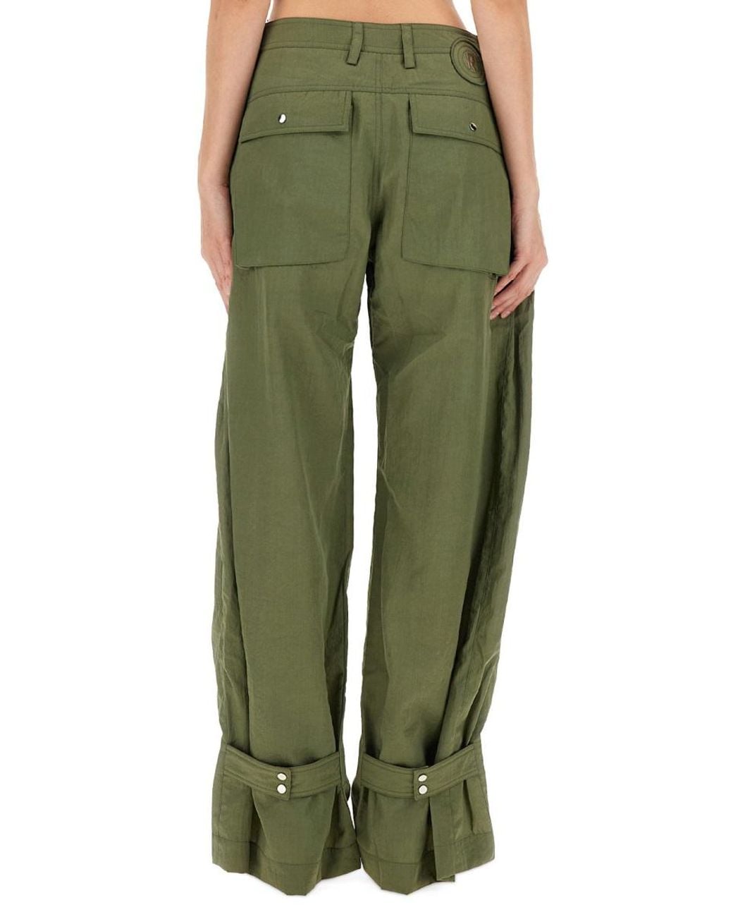 Rabanne Green Rabanne Cotton Cargo Pants