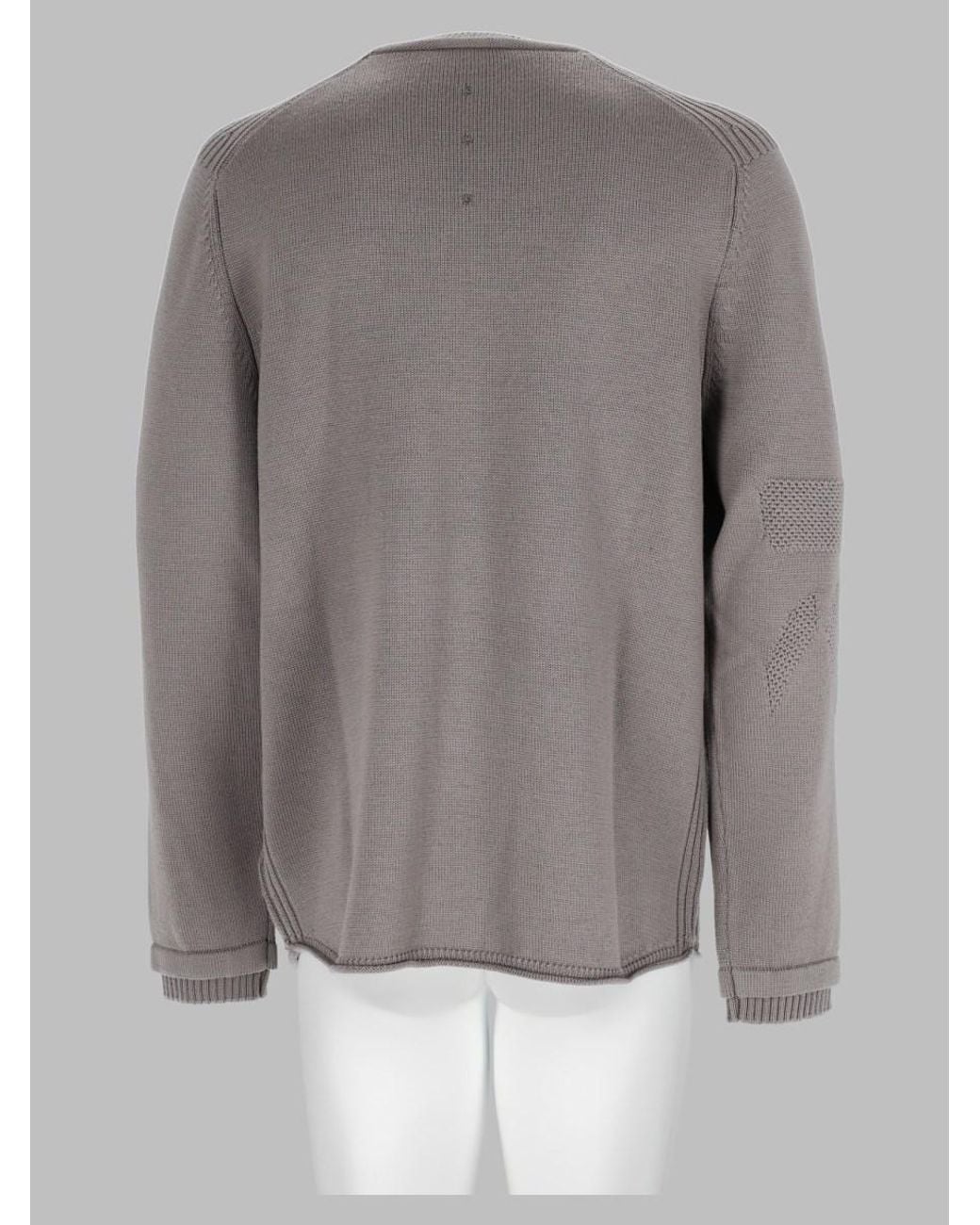 Premiata Gray Wool Jumper Virgin Sweater for men
