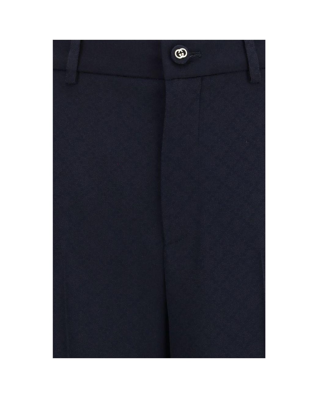 Gucci Blue Viscose Casual Pants