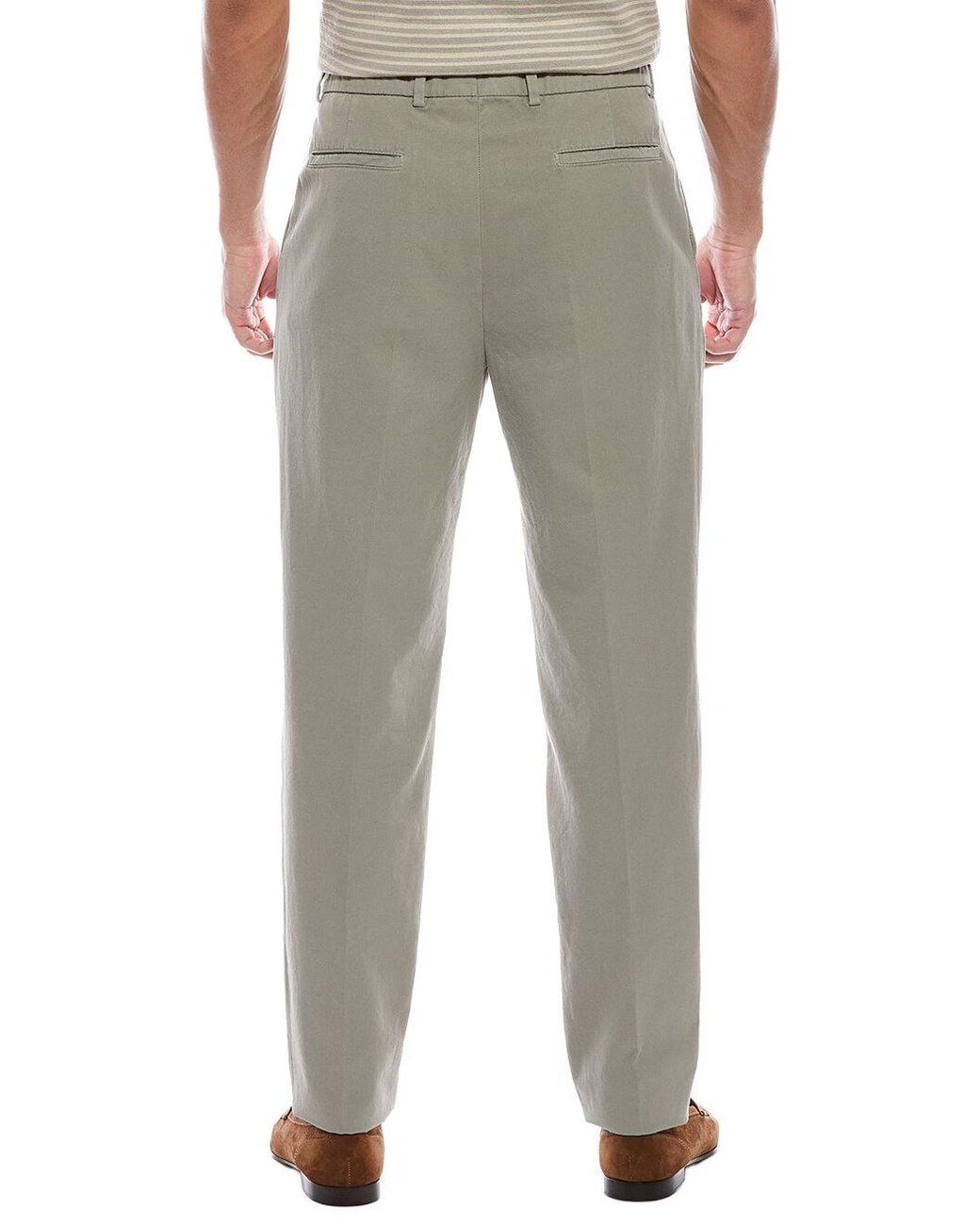 Brunello Cucinelli Gray Light Pleated Trousers for men