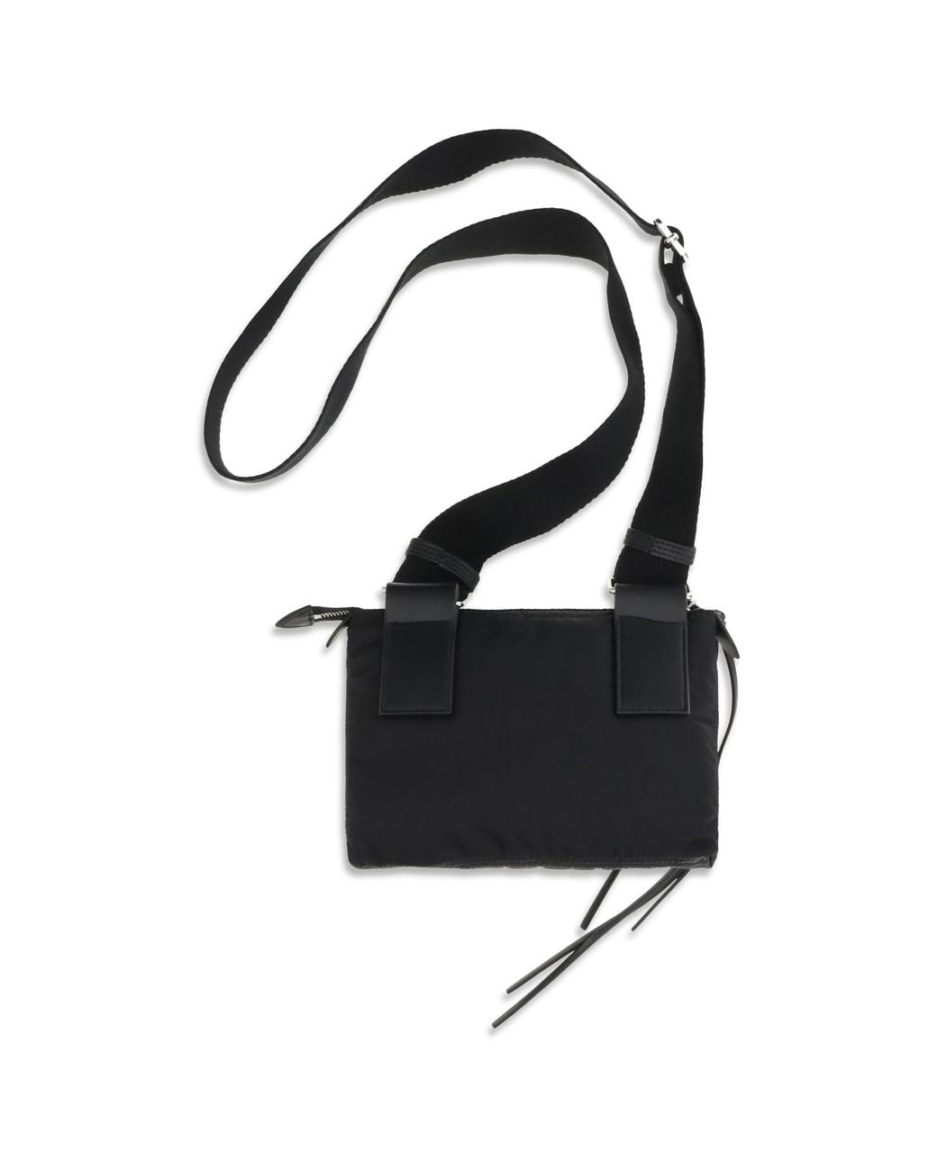 Maison Margiela Black Zip Camera Shoulder Bag Nylon for men