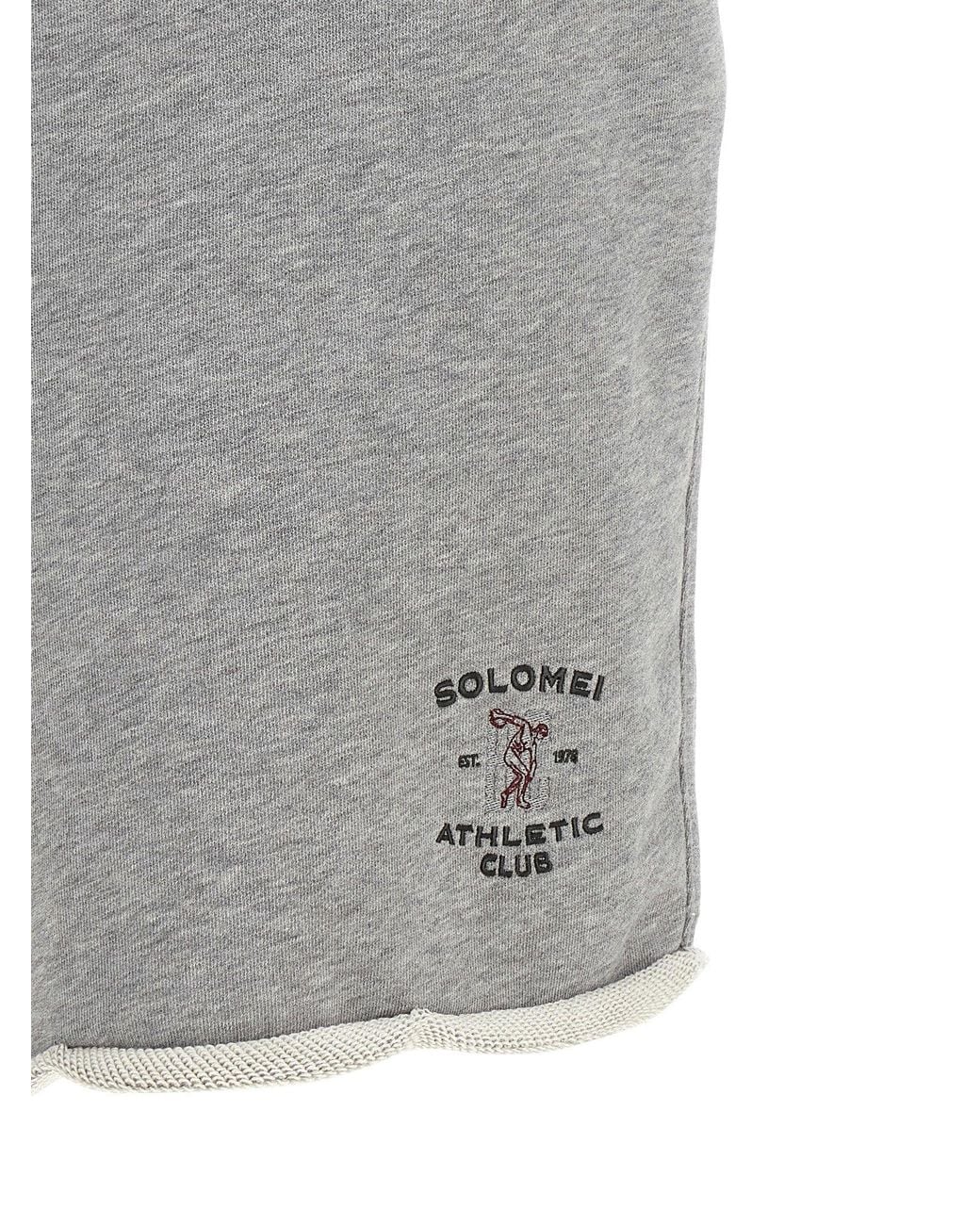 Brunello Cucinelli Gray Solomei Athletic Club Bermuda Shorts