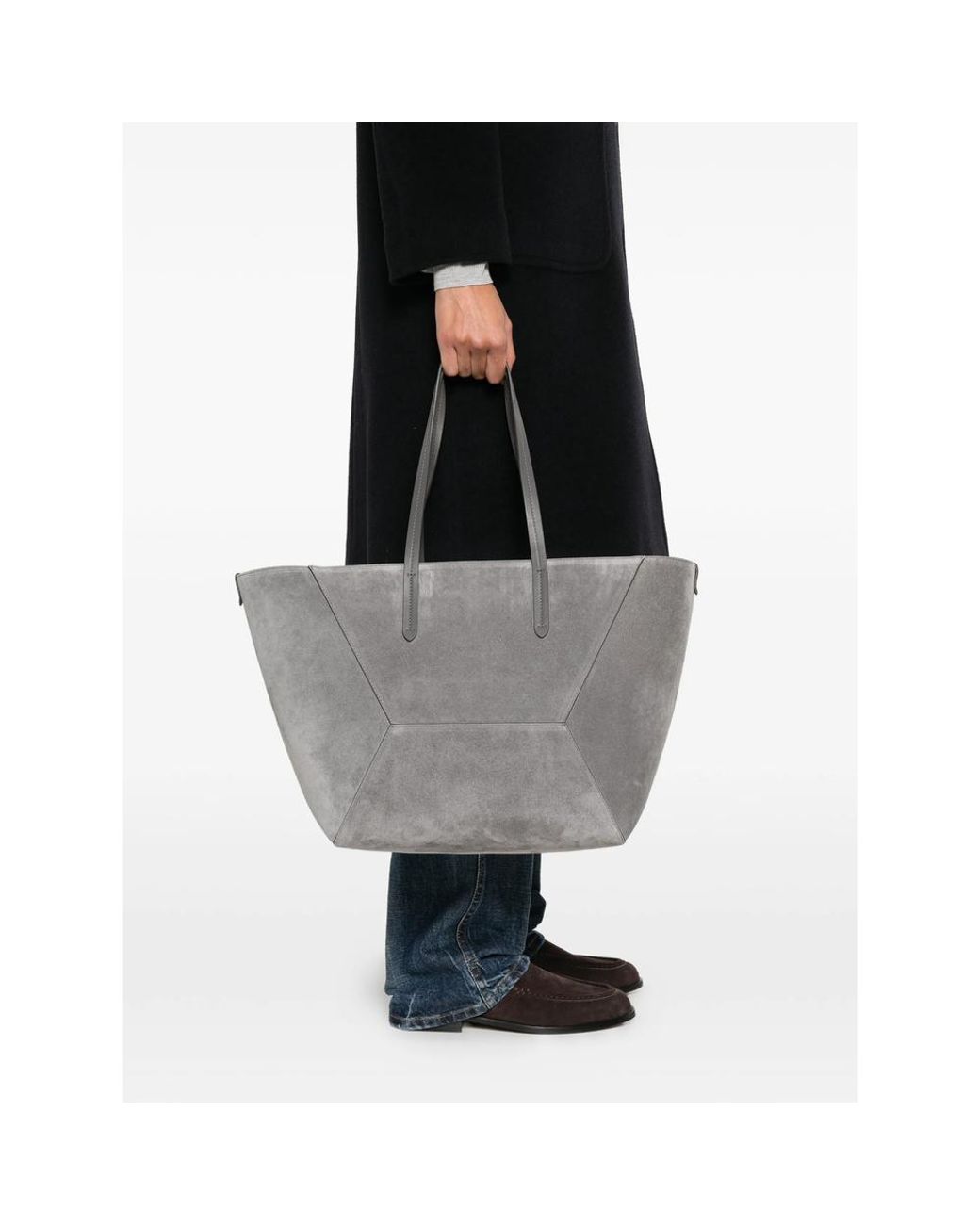 Brunello Cucinelli Gray Tote Bags