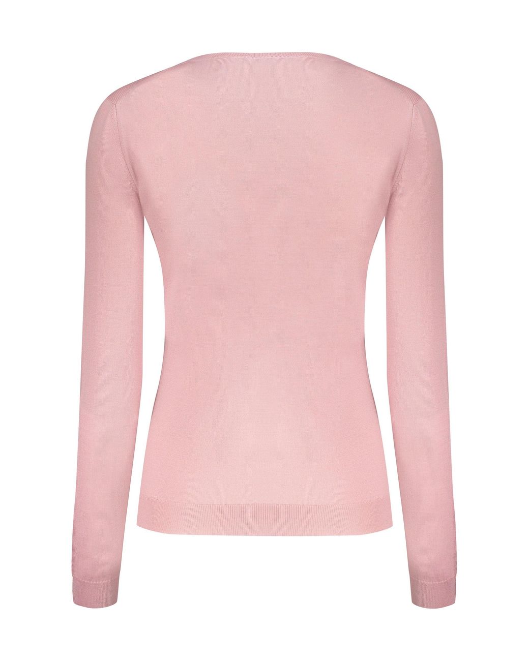 Valentino Pink Wool Crewneck Sweater Clothing