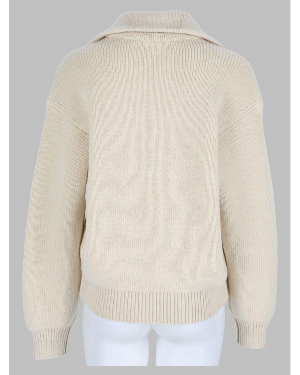 Isabel Marant Natural Ydalia Wool Jumper Virgin Sweater