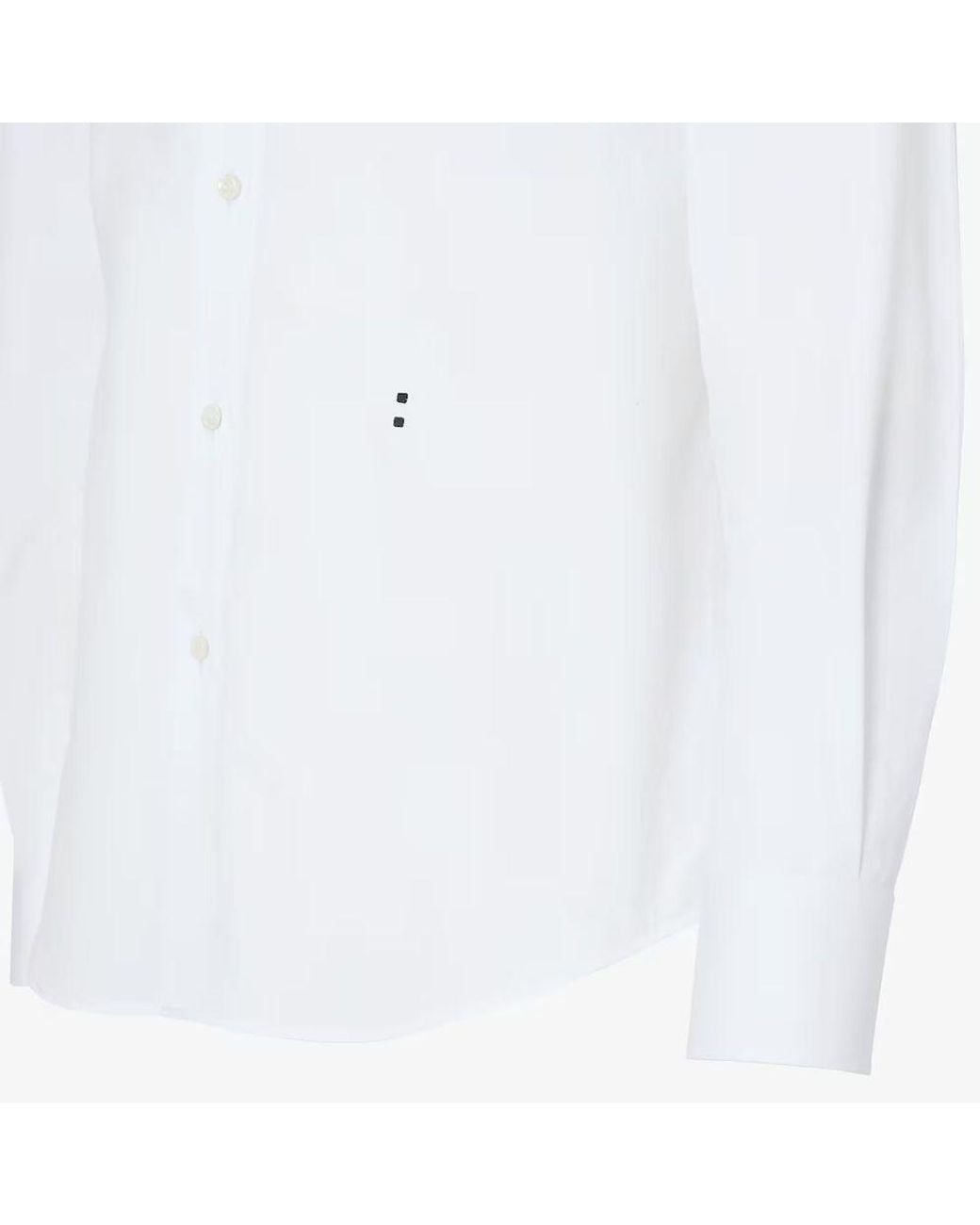 Fendi White Fendi Cotton Poplin Shirt for men