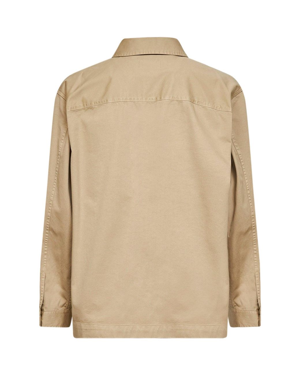 Saint Laurent Natural Certified Cotton Cassandre Overshirt for men