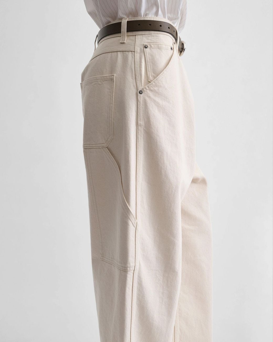 Phoebe Philo White Jeans Carpenter Crème
