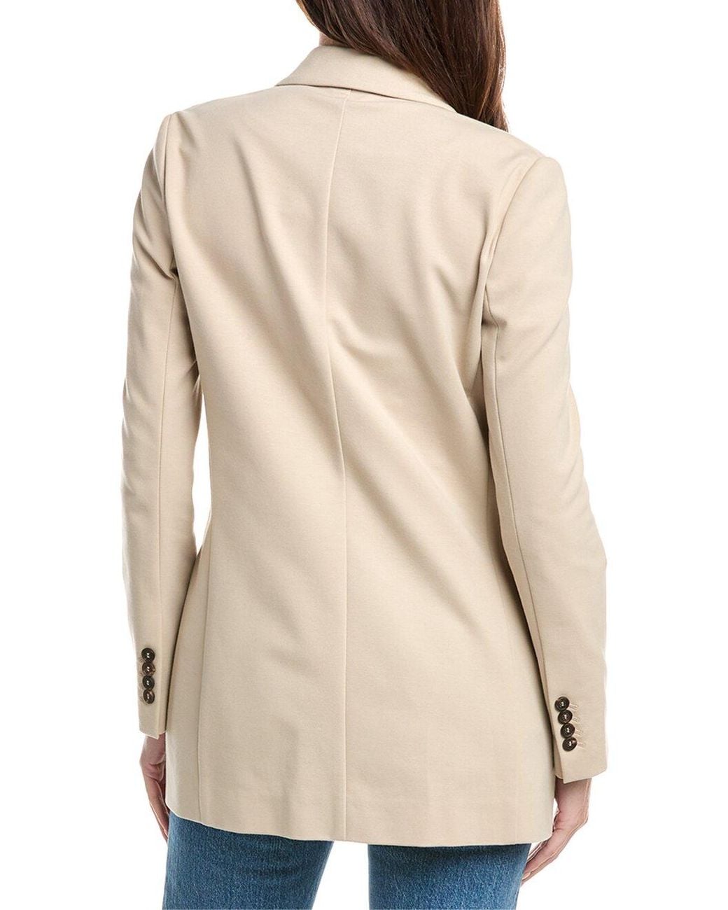 Brunello Cucinelli Natural Tailored Cotton Blazer