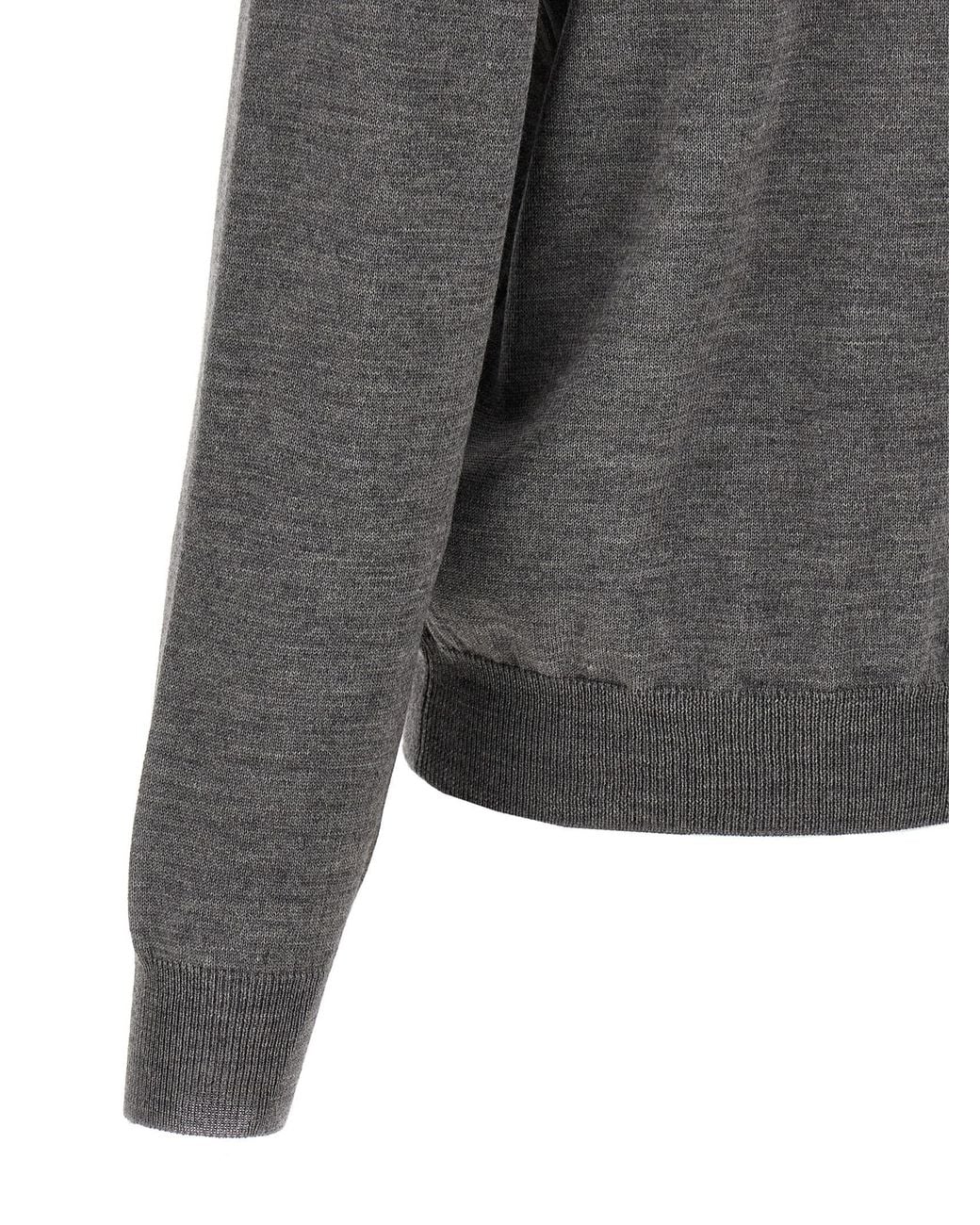 Magliano Gray Pandino Sweater Wool Sweater, Cardigans for men
