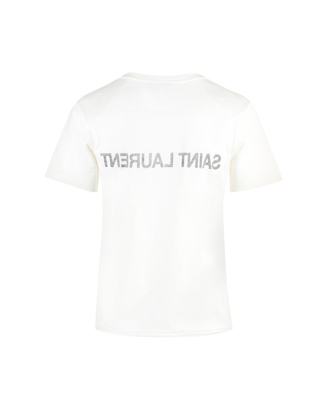 Saint Laurent Red Printed Cotton T-Shirt T-Shirts & Jerseys