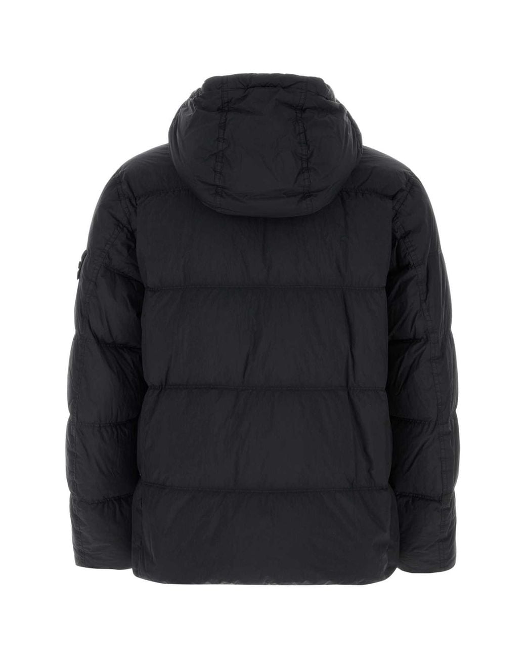 Stone Island Black Slate Nylon Down Jacket for men