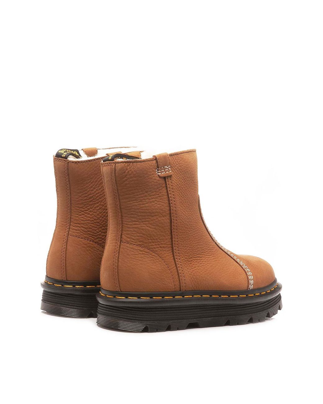 Dr. Martens Brown Zebzag Rigger Wl Boots Shoes