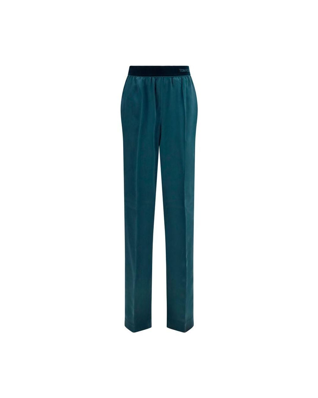 Tom Ford Blue Silk Casual Pants
