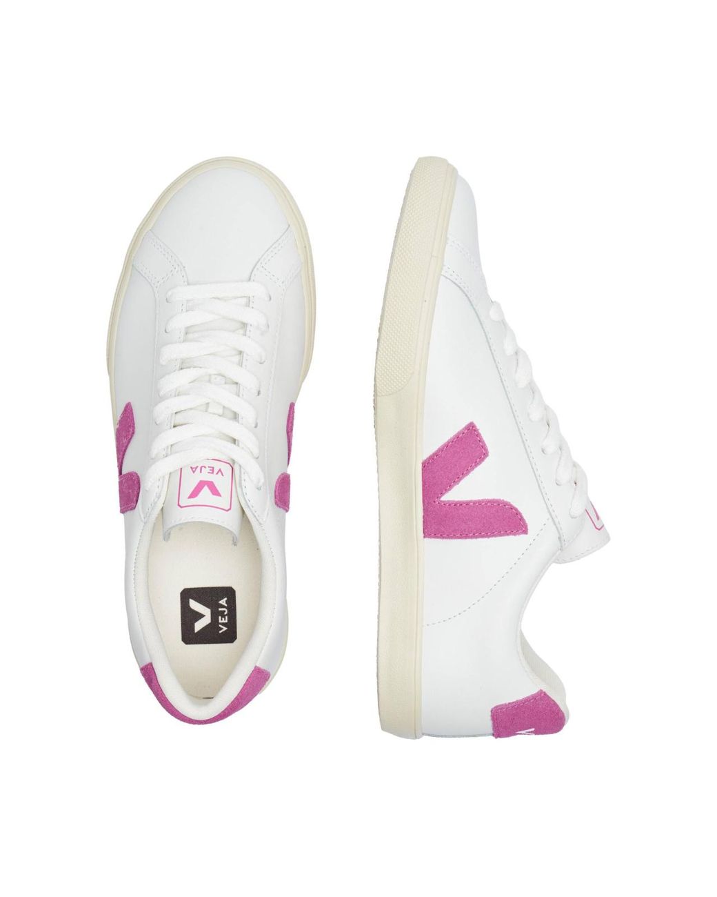 Veja White Esplar Logo Leather Sneakers Shoes