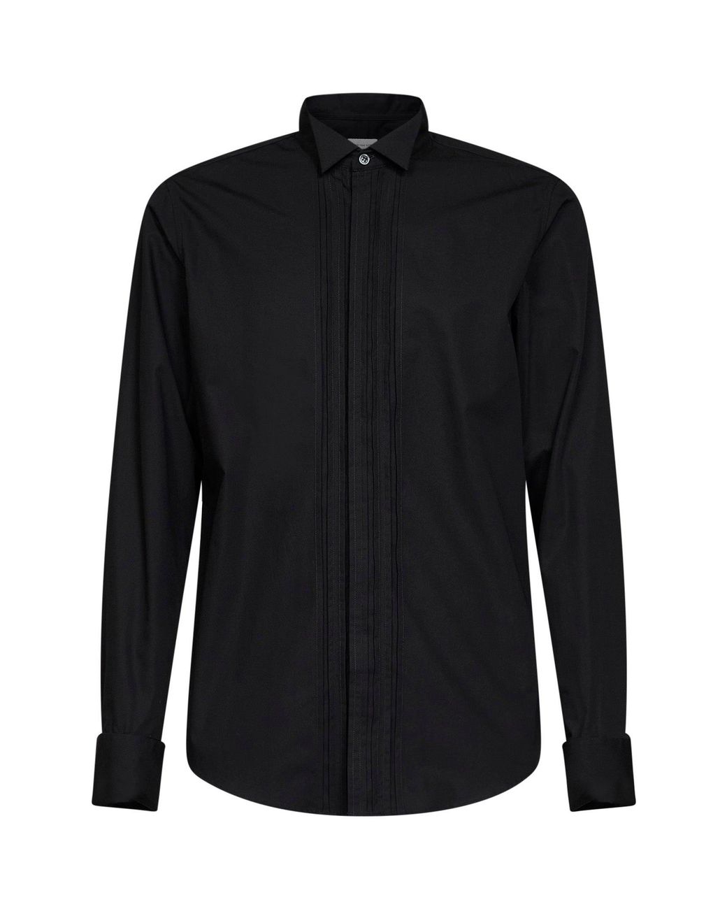 Dries Van Noten Black Shirt Cuzi Bis Cotton Poplin for men