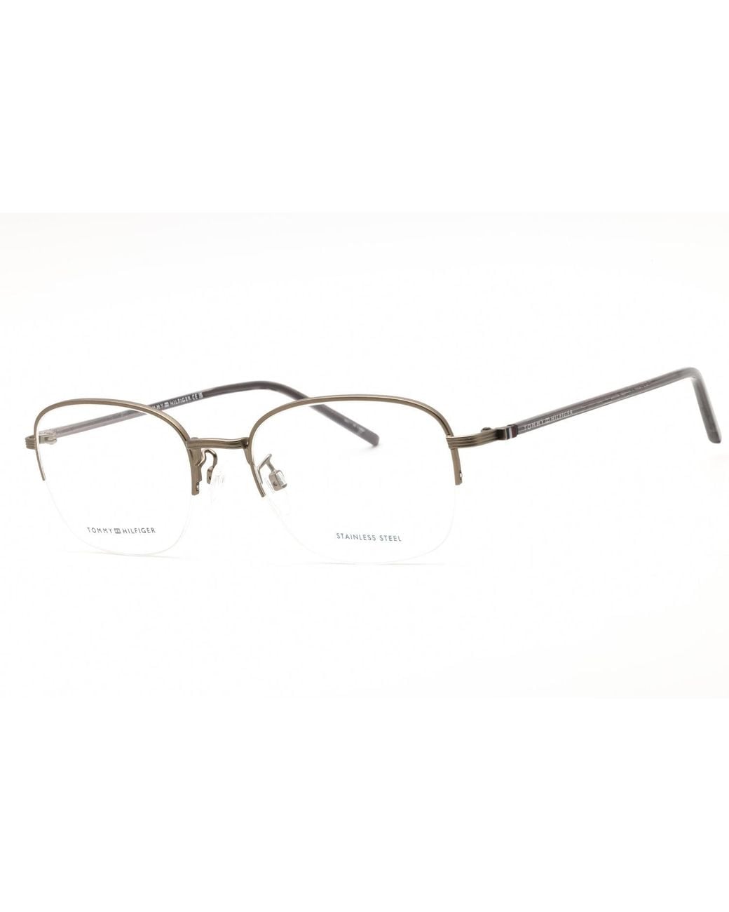 Tommy Hilfiger Black Tommy Hilfiger Th2012F Oval Metal Eyeglasses