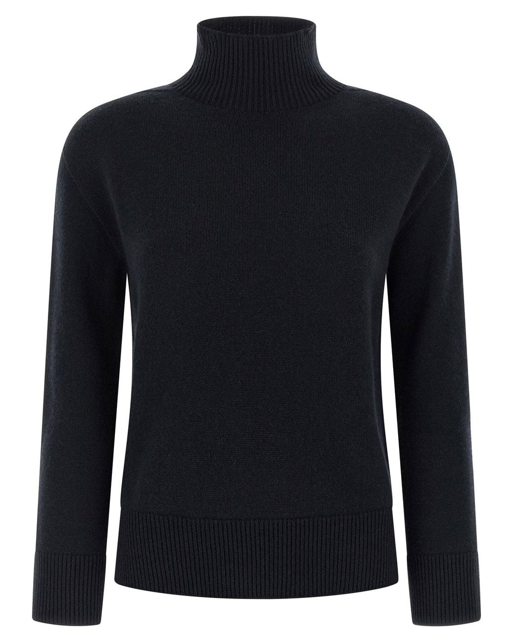 Max Mara Blue Quercia Turtleneck Sweater