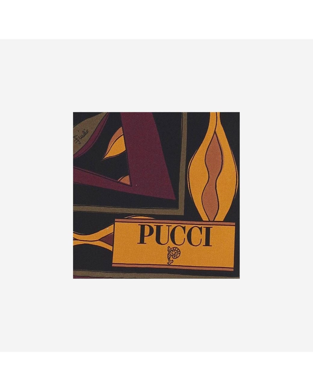 Emilio Pucci Multicolor Silk Scarf Bordeaux And Scarfs