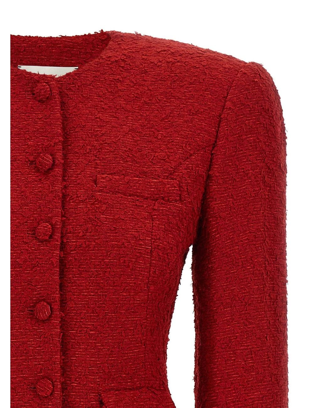 Magda Butrym Red Blazer Dress
