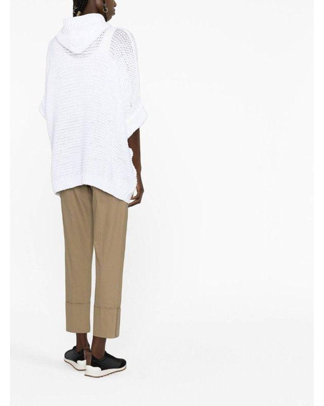 Brunello Cucinelli White Cotton Shell Jacket