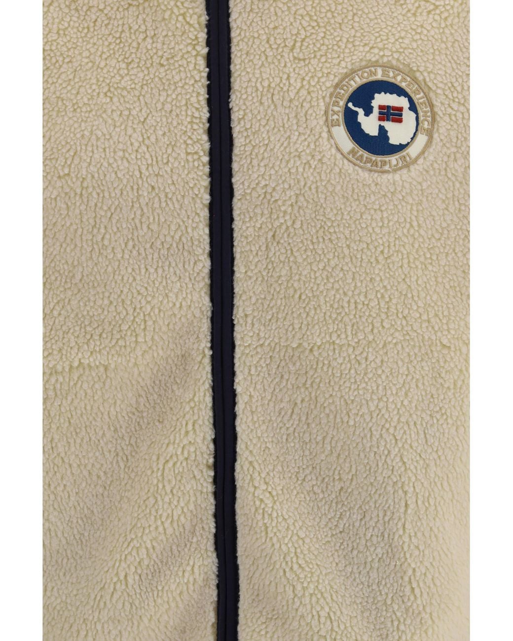 Napapijri Natural Fleece Sweater Archive Full-Zip Polyester Jacket for men