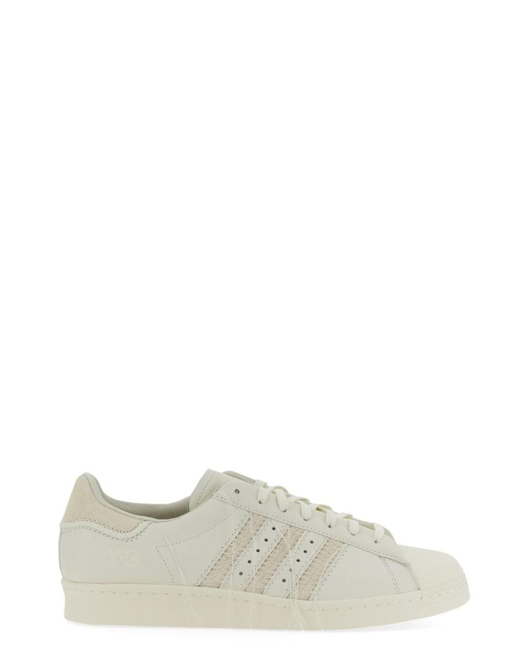 Adidas White Hicho Sneakers With Rubber Platform Sole Leather Trainers for men