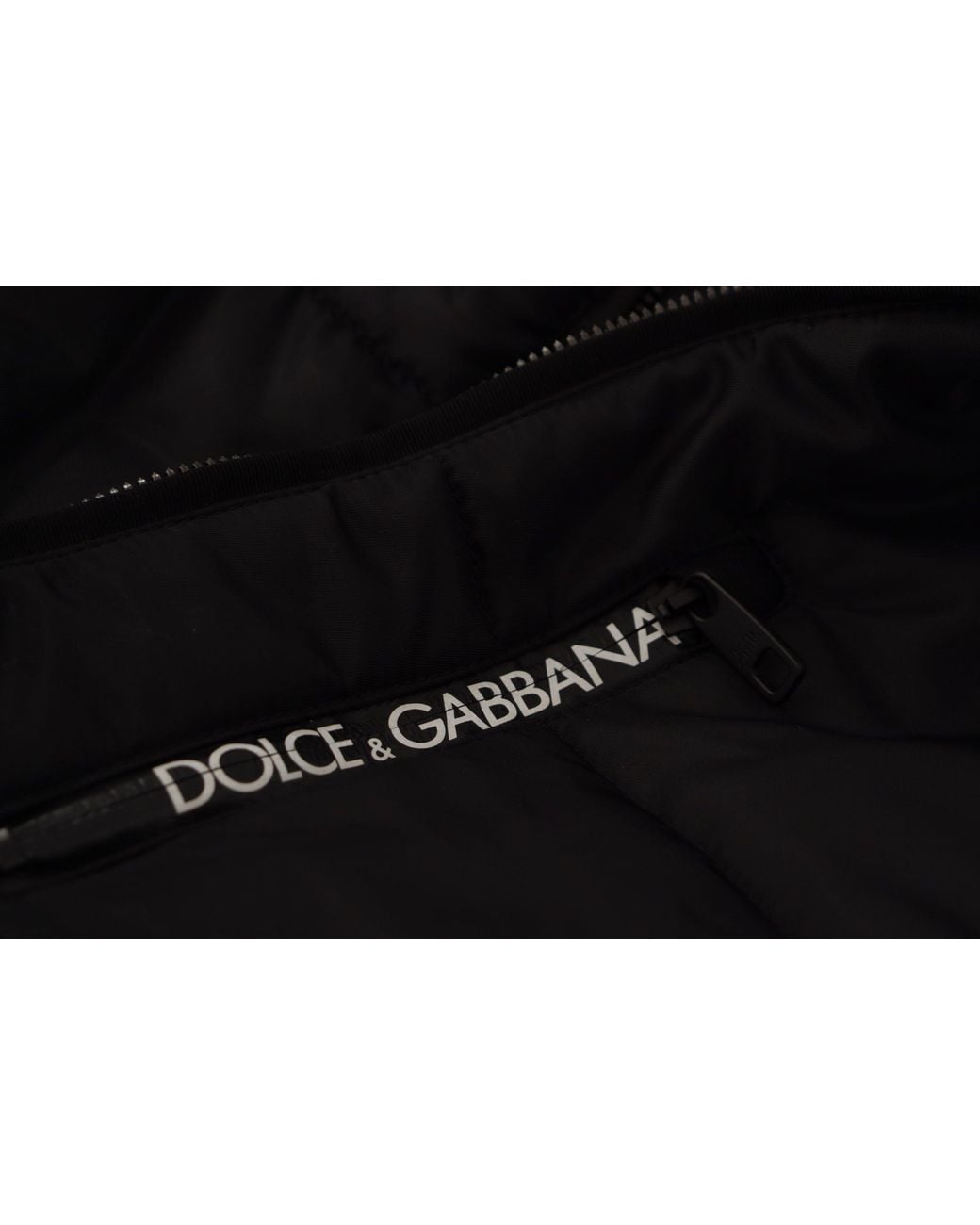 Dolce & Gabbana Black Nylon Hooded Parka Coat Winter Jacket Clothing for men