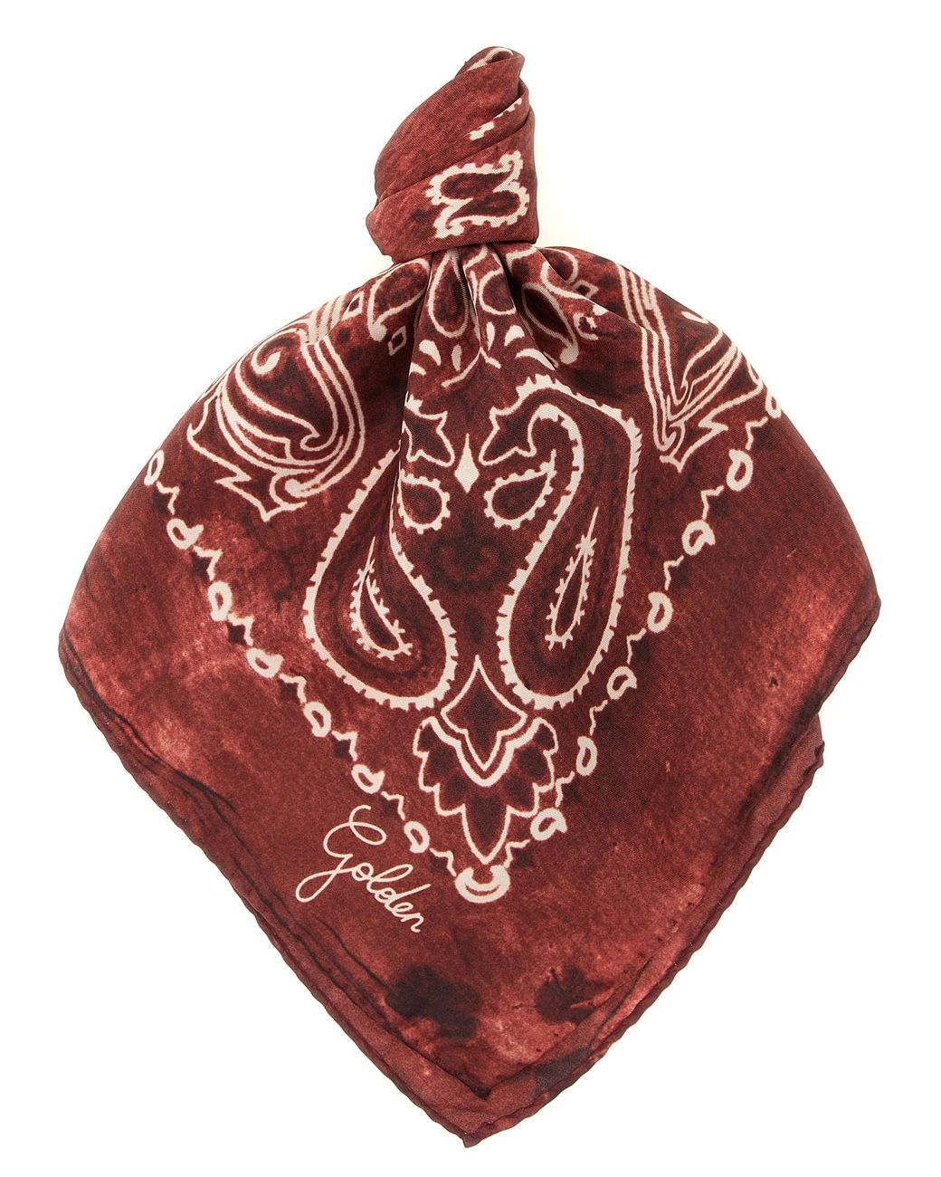 Golden Goose Deluxe Brand Pink Paisley Scarf