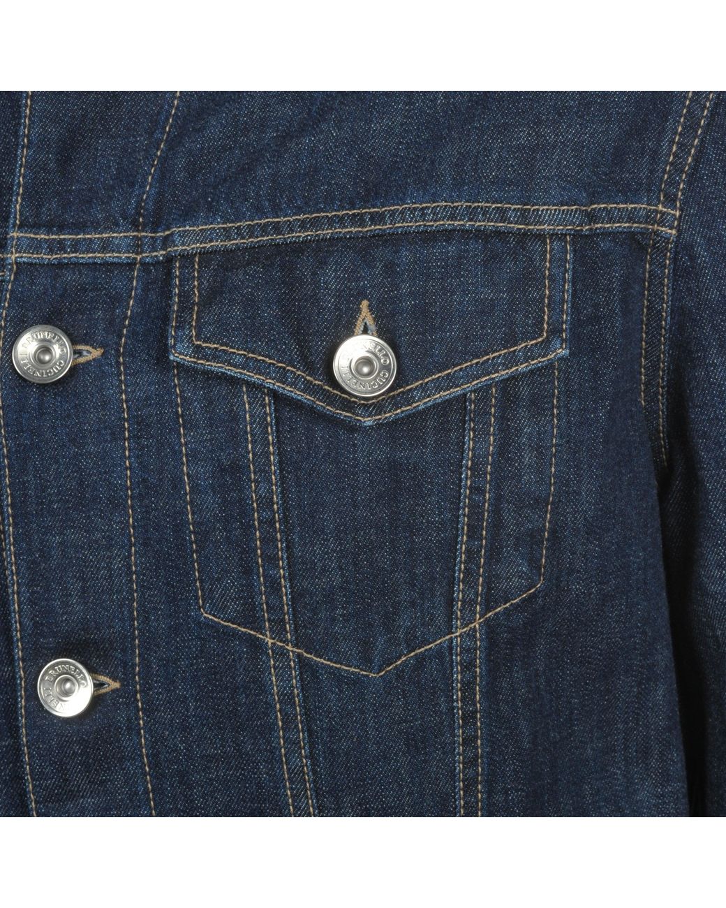 Brunello Cucinelli Blue Dark Solid Jacket Clothing for men