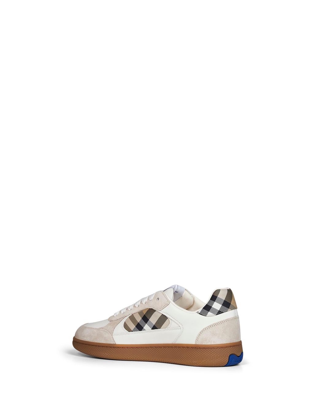 Burberry White Sneakers Terrace Dove-Sand Leather Calf Trainers for men
