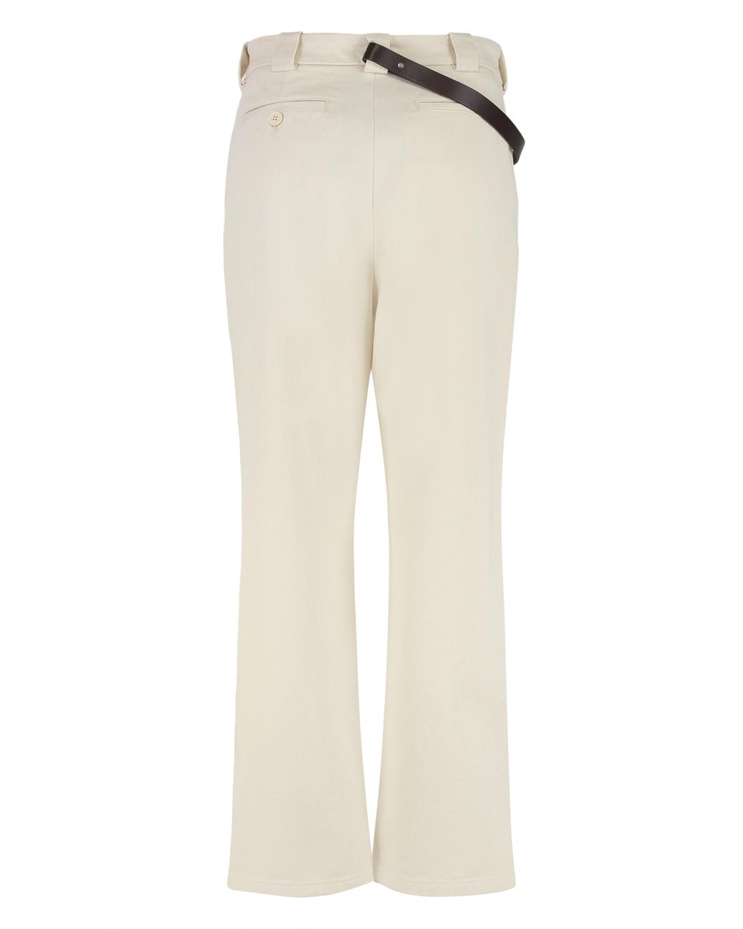 Pinko Natural Trousers Paint Cotton Drill Straight
