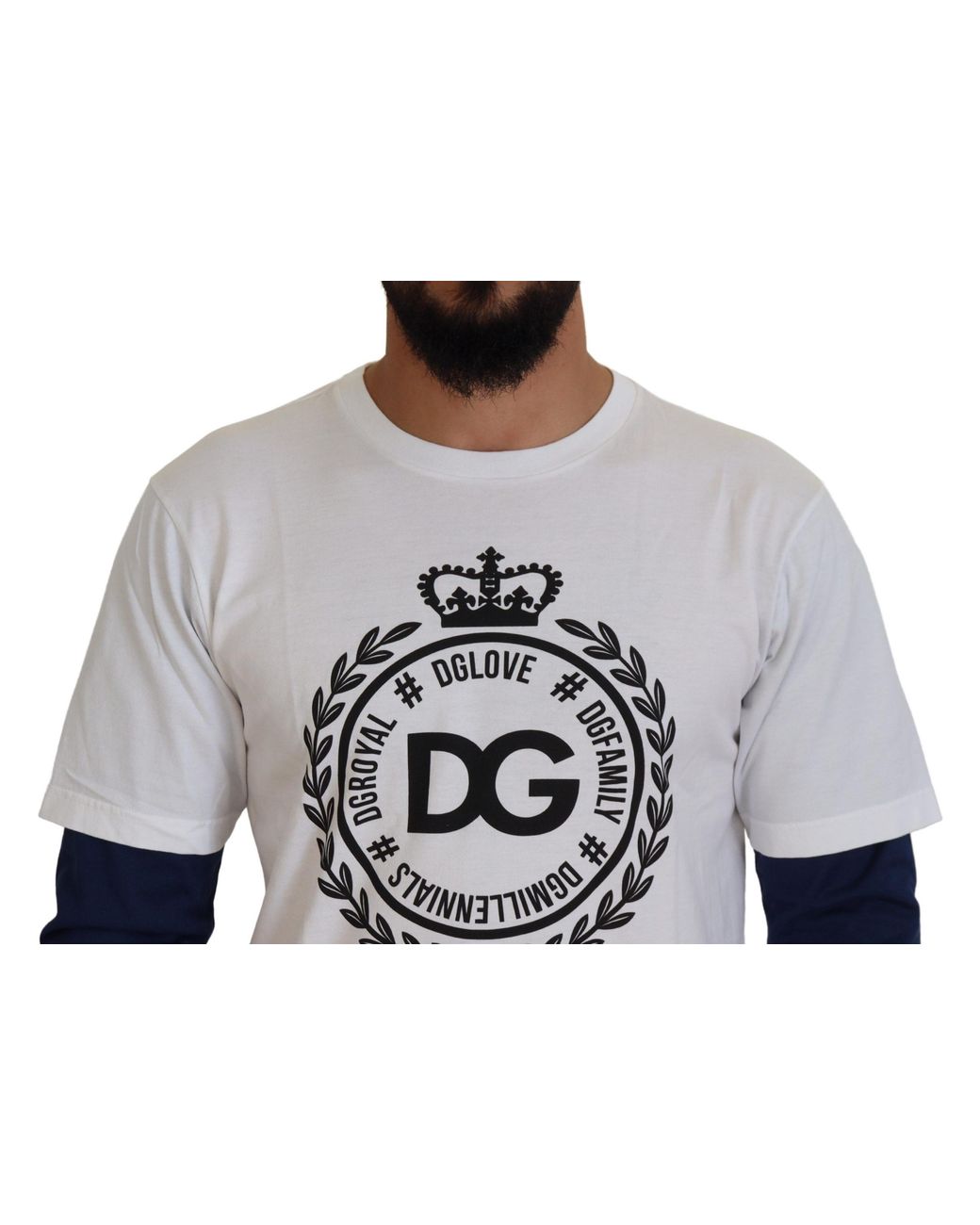 Dolce & Gabbana Gray Dg Crown Pullover Sweater Cotton Clothing for men