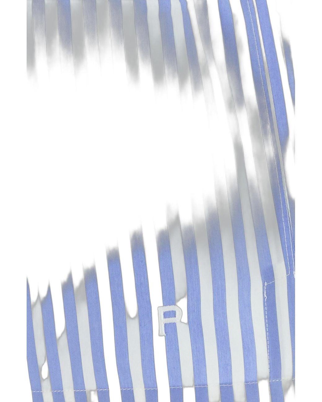 Philosophy Di Lorenzo Serafini Blue Philosophy Di Lorenzo Serafini Striped Cotton Shorts