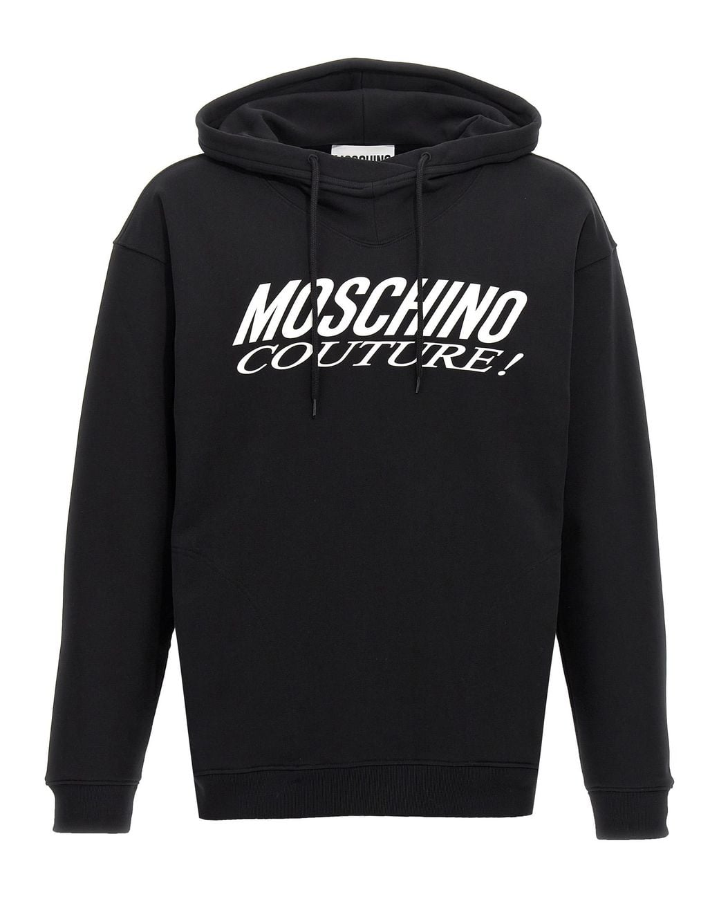 Moschino Blue Logo Print Hoodie for men