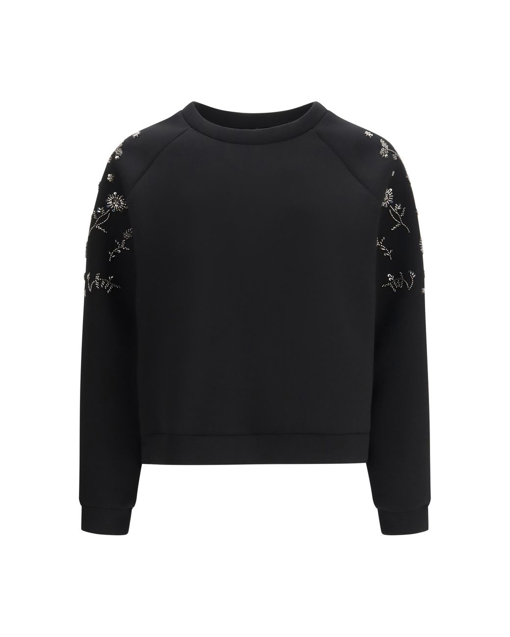 Weekend by Maxmara Black Tema Sweatshirt Polyester; Viscose; Elastane Sweater