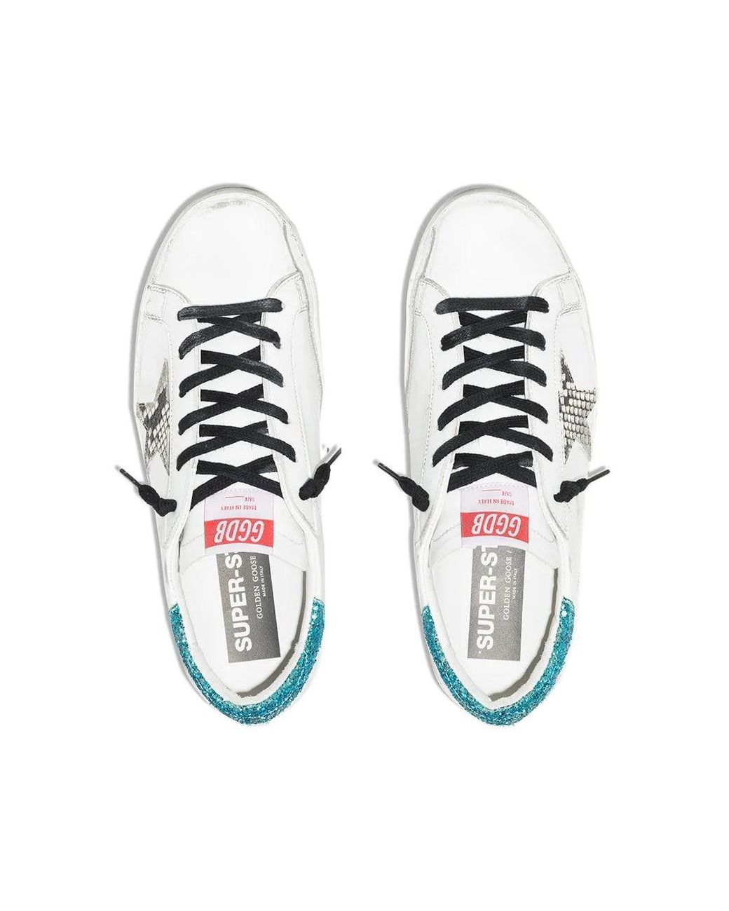 Golden Goose Woman White Super star Sneakers With Black Laces