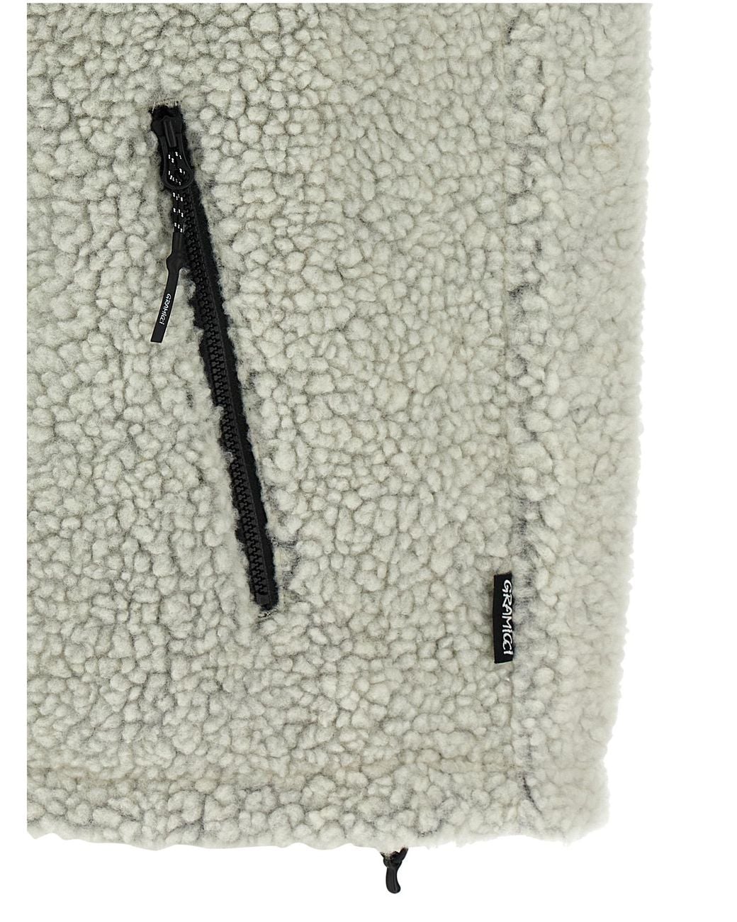 Gramicci Gray Reversible Sherpa Gilet for men