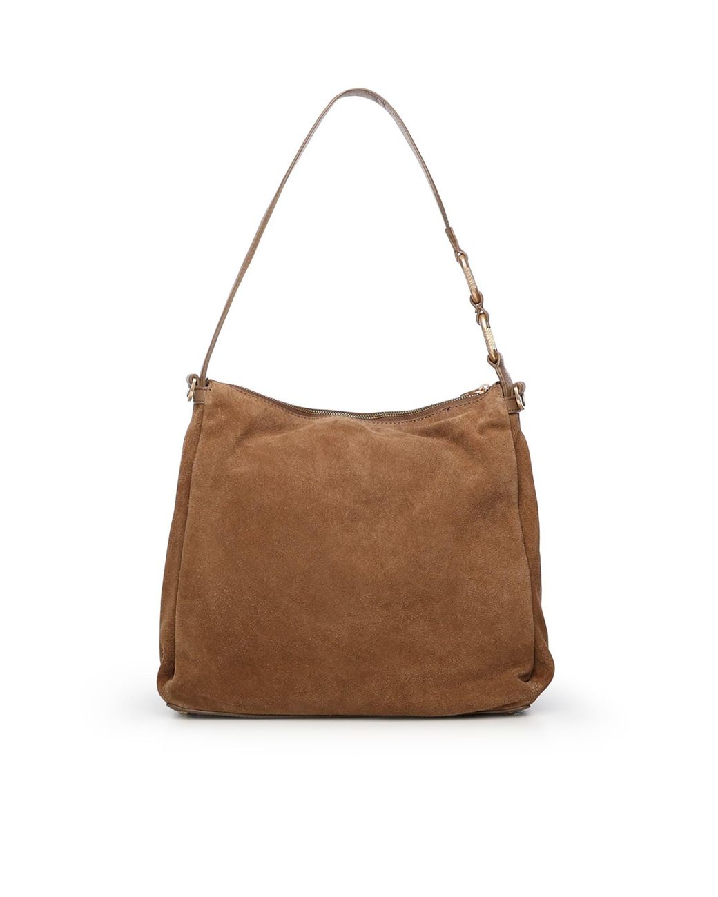 BIASIA Brown Suede Shoulder Bag