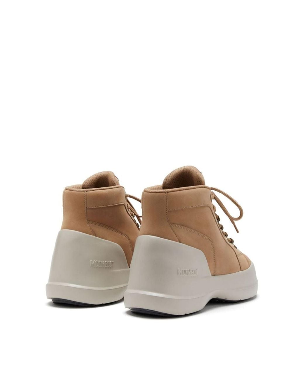 Moon Boot White Luna Trek Mid Nubuck Boots Shoes for men